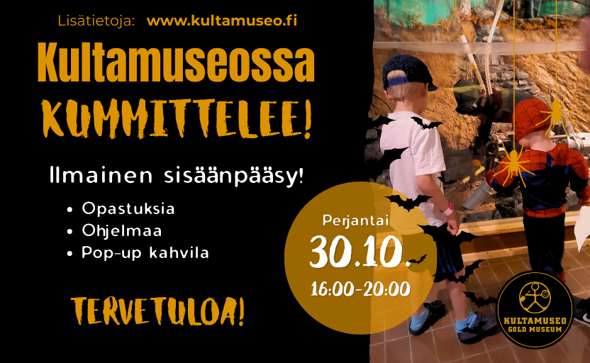 Kultamuseossa kummittelee 30.10.